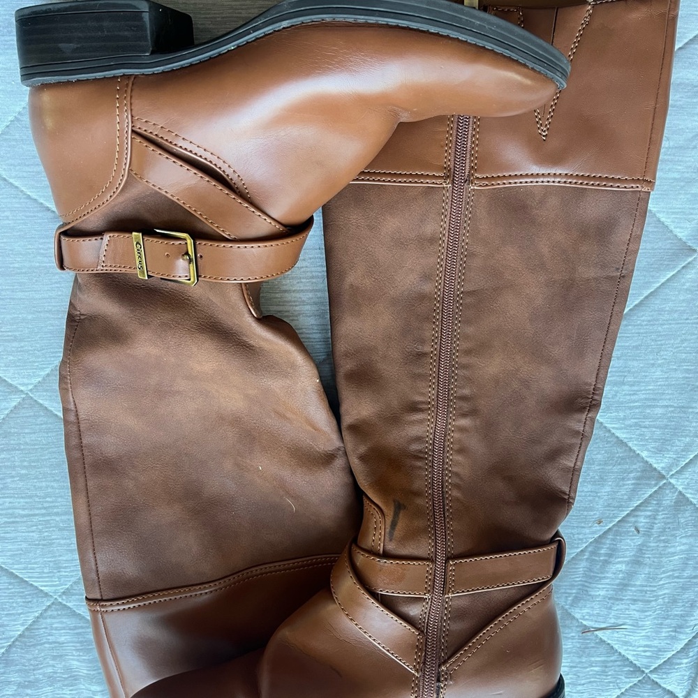 Circus Brown Leather Boots